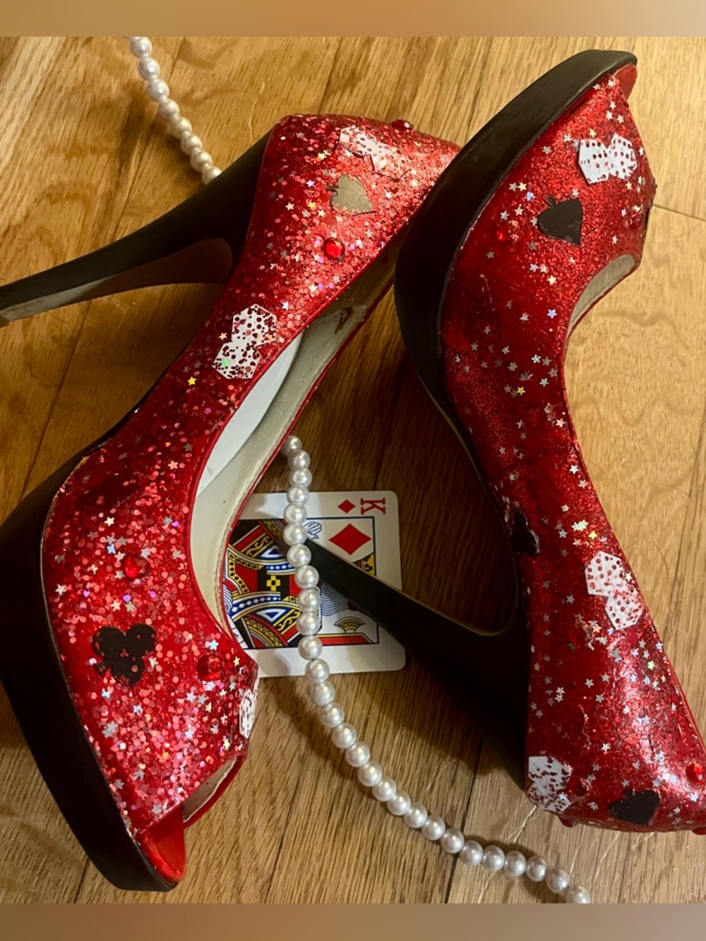 Custom Bling VEGAS Heels! Sz 7 🎰👠